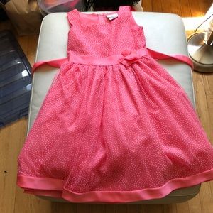 Rare Editions girls size 10 fancy peach dress